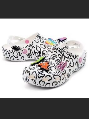 NEW Crocs x Ron English Party Animals - White Cheetah (6)